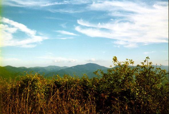 mm 1.7 View of Standing Indian from Siler Bald.  Courtesy ghoul00@yahoo.com